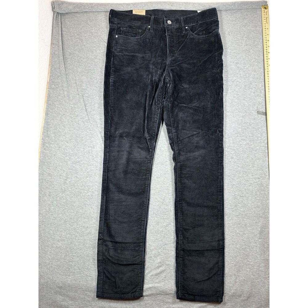 NEW! NWT LEVI'S 311 Shaping Skinny Corduroy Jeans Black Size 31x30 Irregular